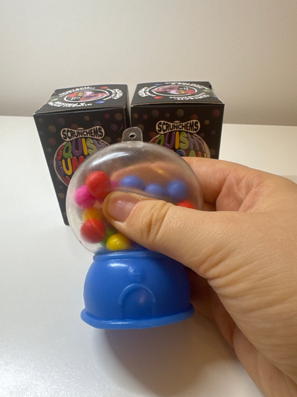 scrunchems squish gum ball machine